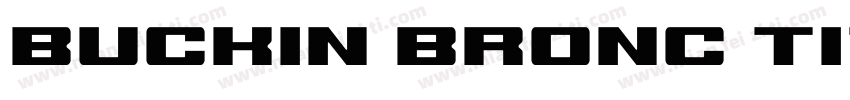 Buckin Bronc Title字体转换